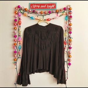 Free people M long sleeve top
